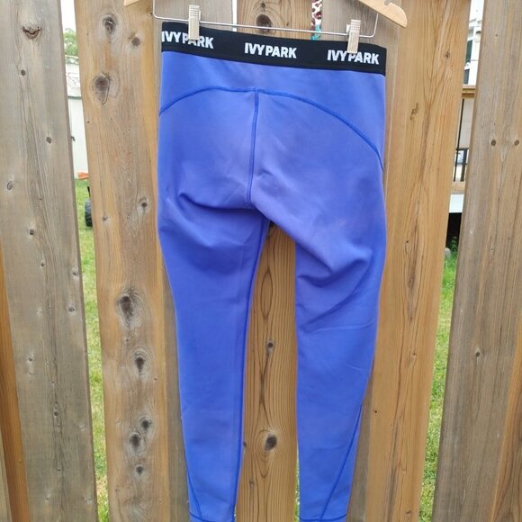 Ivy Park Royal Blue Leggings Women's Size Large - Picture 2 of 6